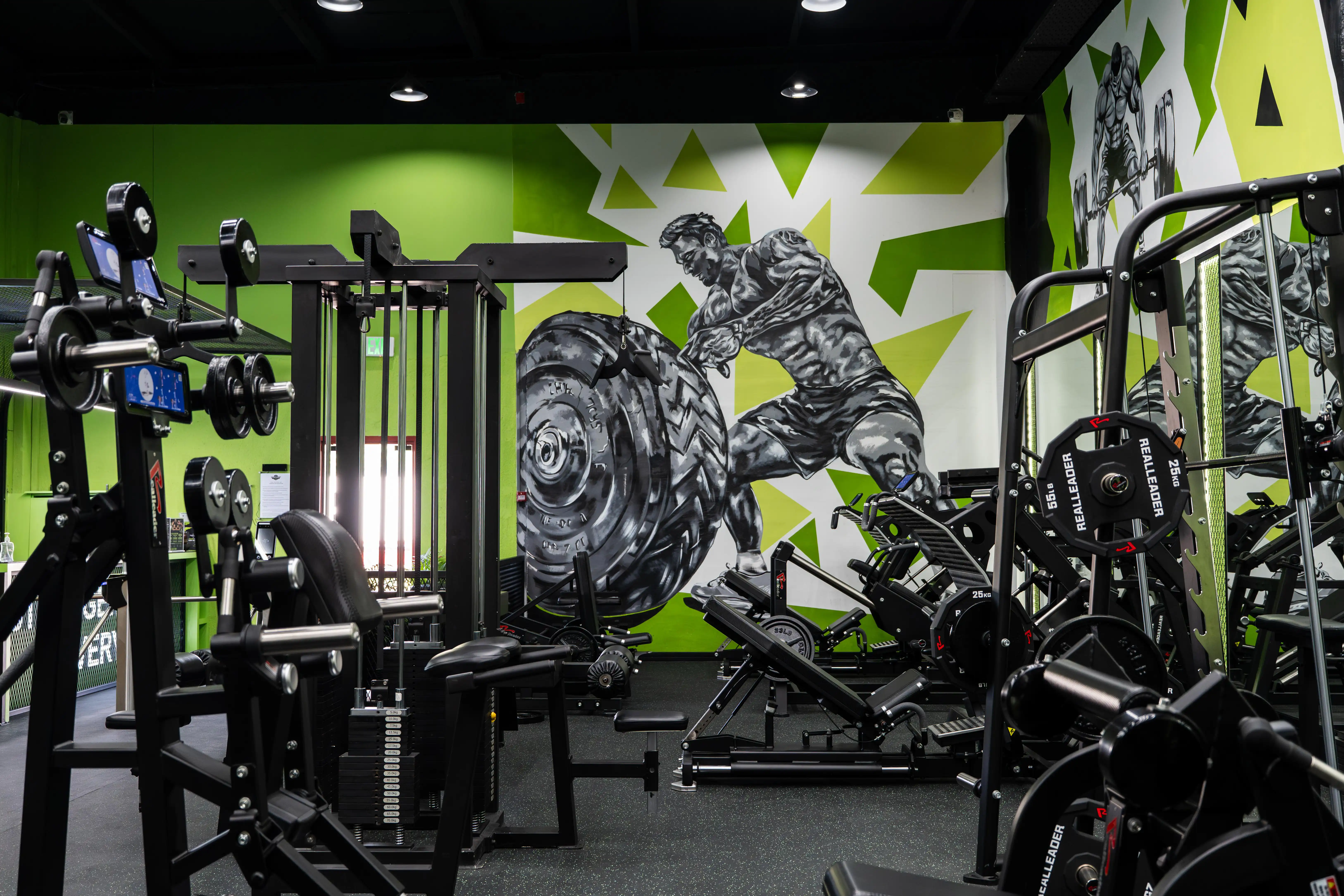 Personal training session in progress at Secret Sport Gym Al Quoz, Dubai